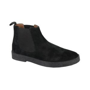 Roamers Mens Plain Suede Ankle Boots / Black